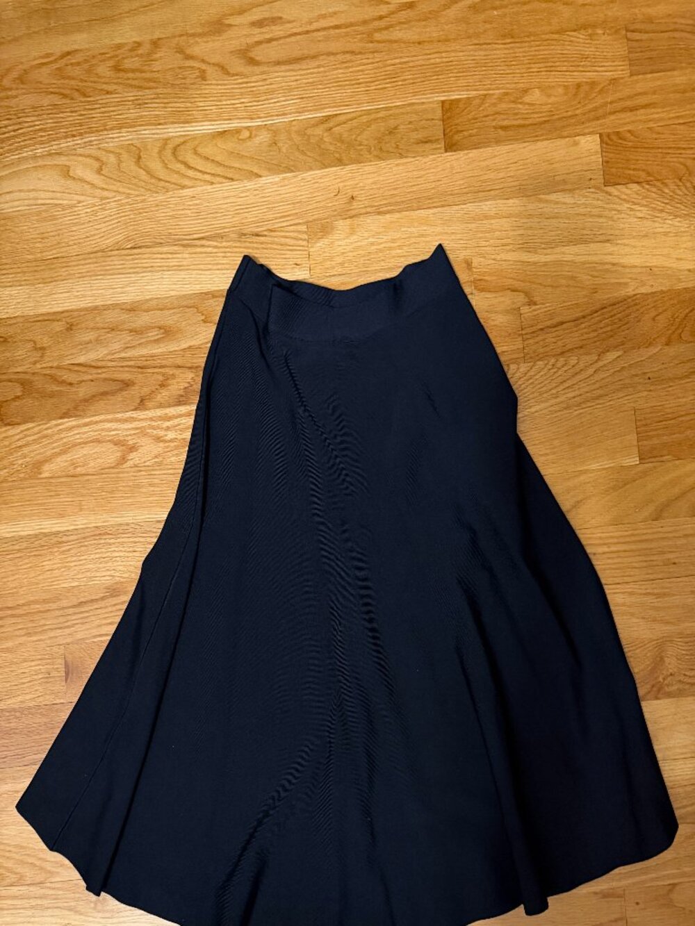 BCBG MaxAzria Black Lurex Knit Midi skirt